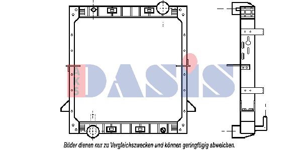 AKS DASIS Jäähdytin,moottorin jäähdytys 400000N